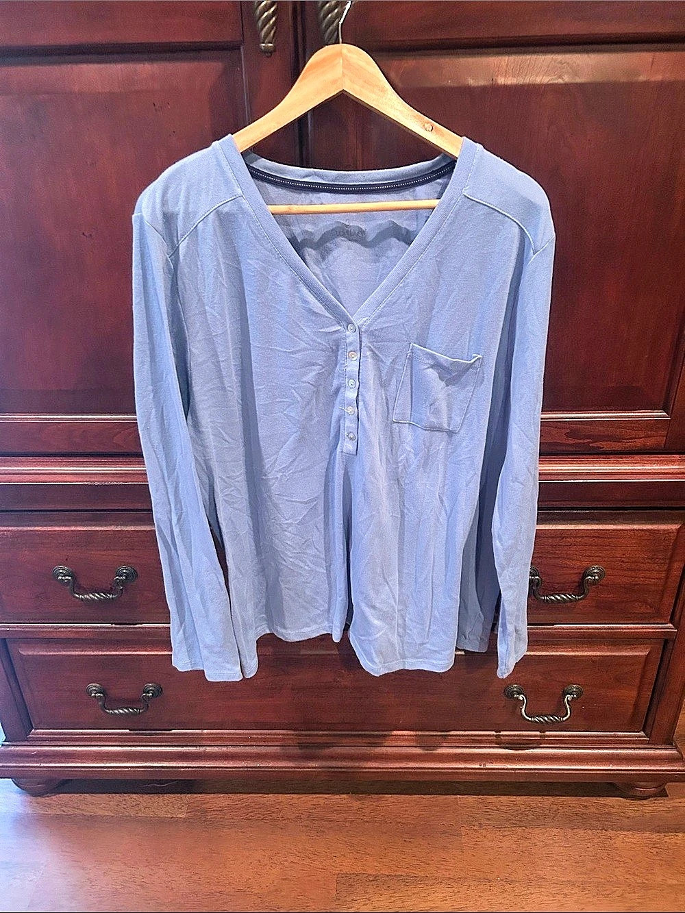 Cuddl Duds Super Soft Knit Henley Top & Printed Pants Pajamas Set Pajama Set